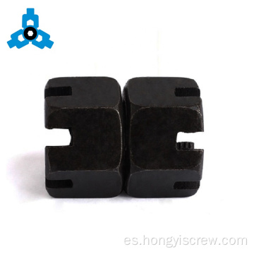 T NUTS DE CASTLE PLATADO HEXAGON para aluminio extruido